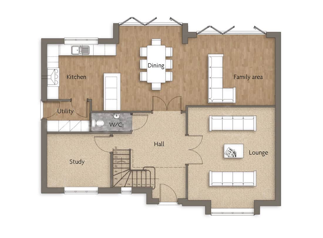 ground-floor-Oak-Lea-Woodborough-Dovecote-View-Swan-Homes